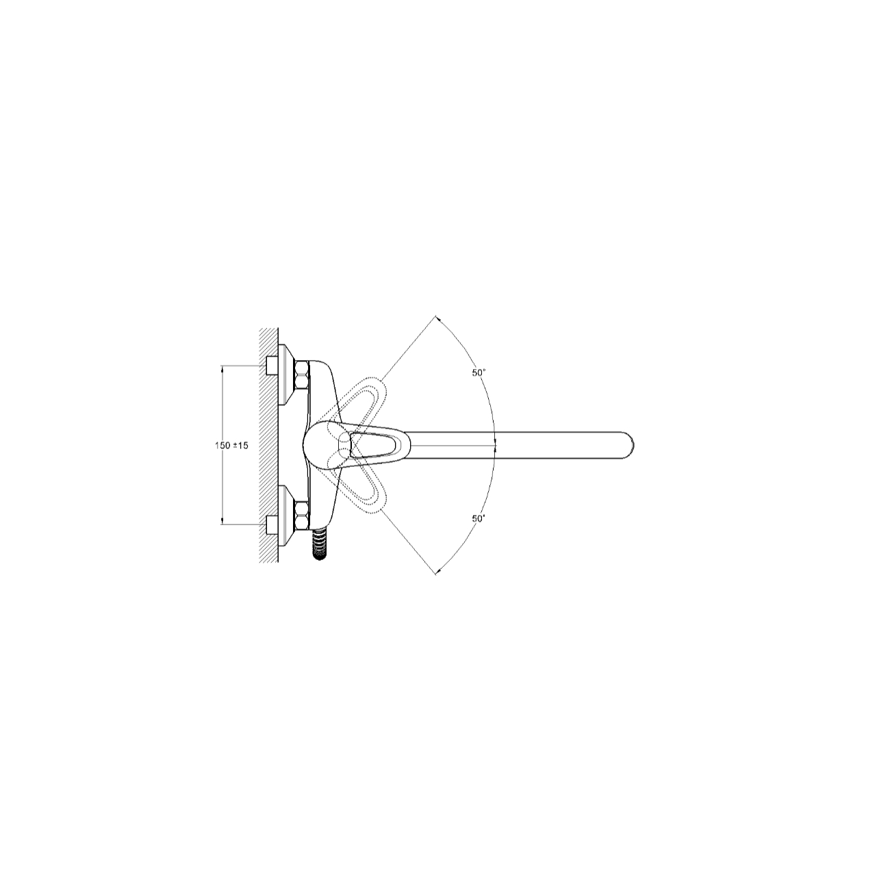 Смеситель для ванны G-Lauf KLO6-A048