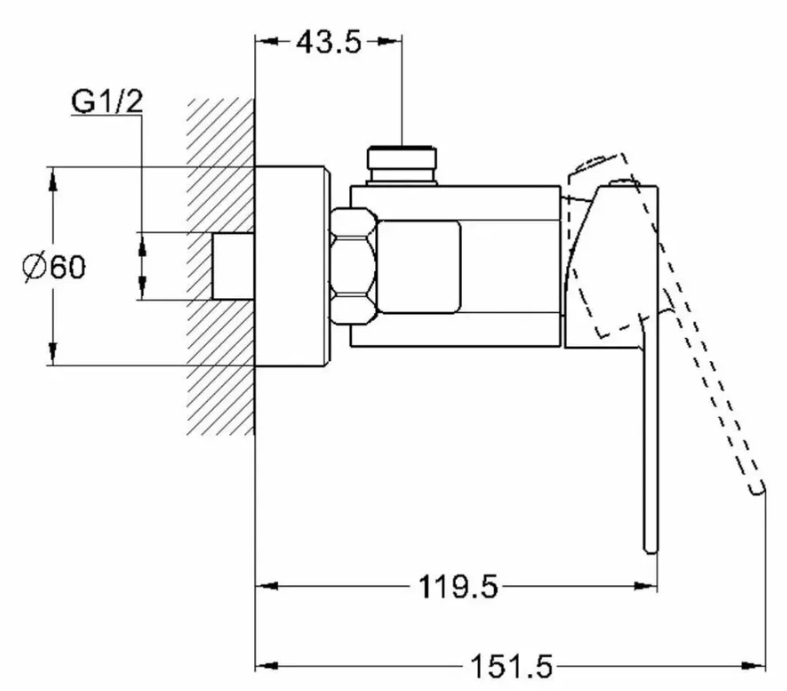 Смеситель для ванны G-Lauf NEB5-A123
