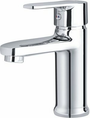 Смеситель для раковины Maxonor MN1074 на гайке, латунь